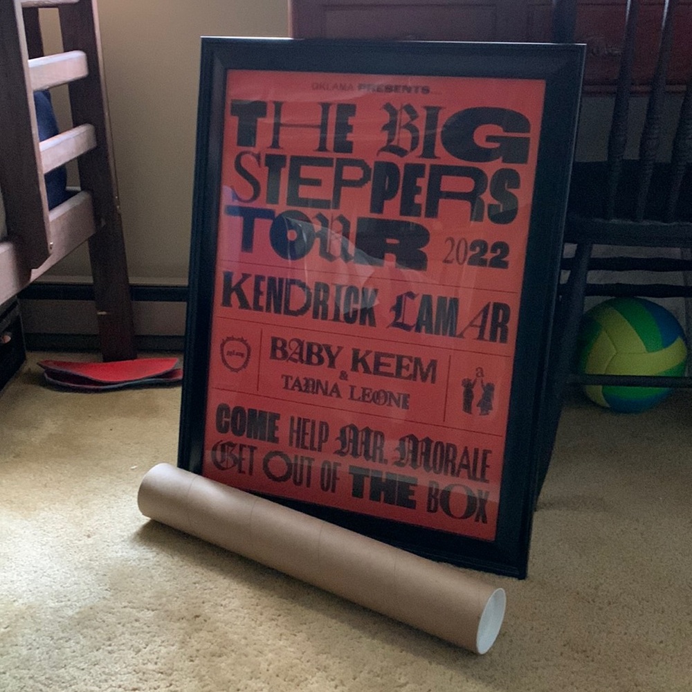 Kendrick Lamar - The Big Steppers Tour Poster